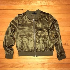 Army Green Bomber Jacket